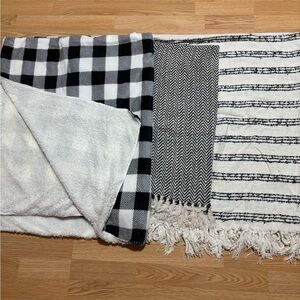 2 “Threshold” throws and new sherpa blanket